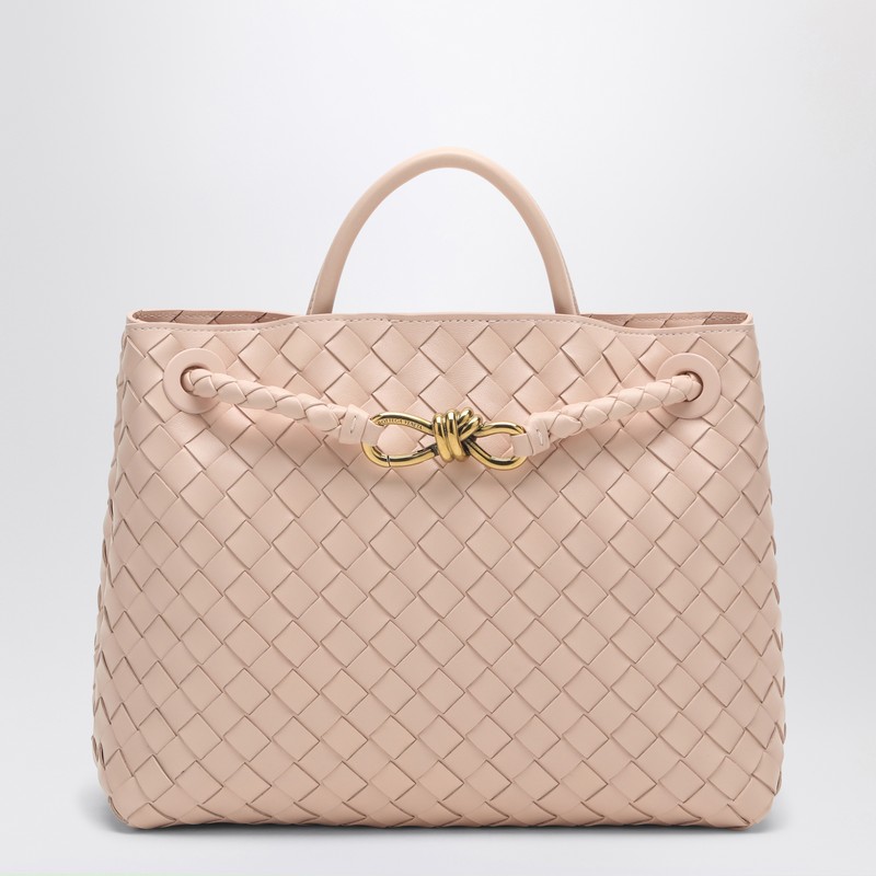 Bottega Veneta Small East-west Andiamo Bag In Pink