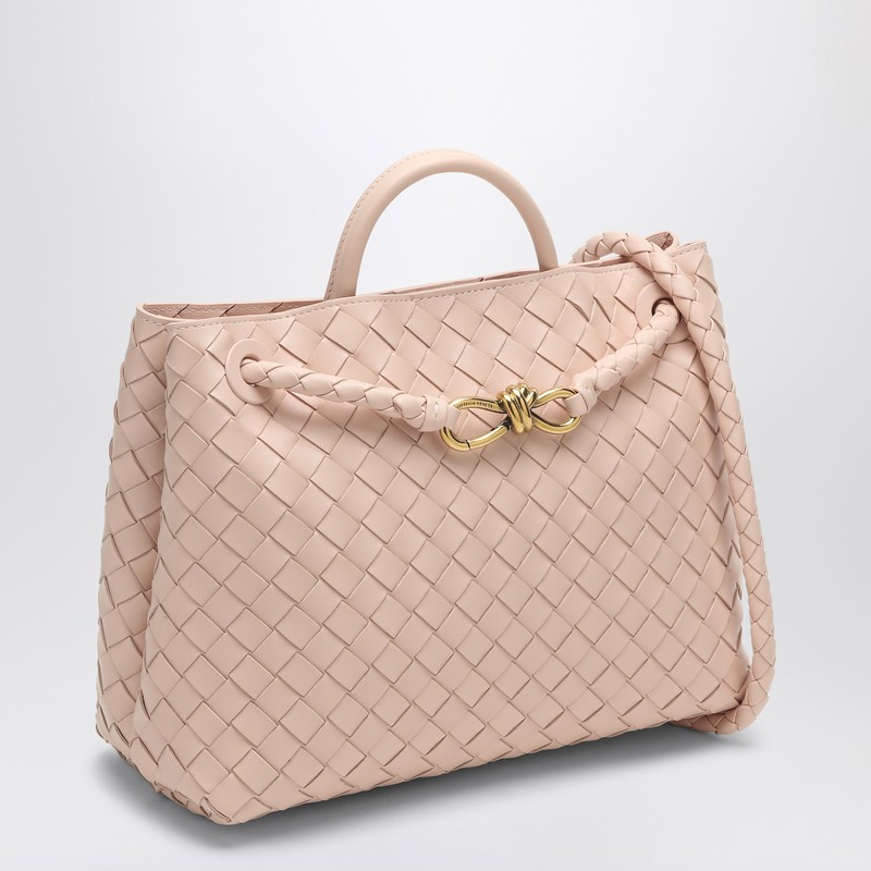 Bottega Veneta Small East-west Andiamo Bag In Pink