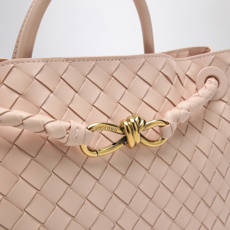 Bottega Veneta Small East-west Andiamo Bag In Pink
