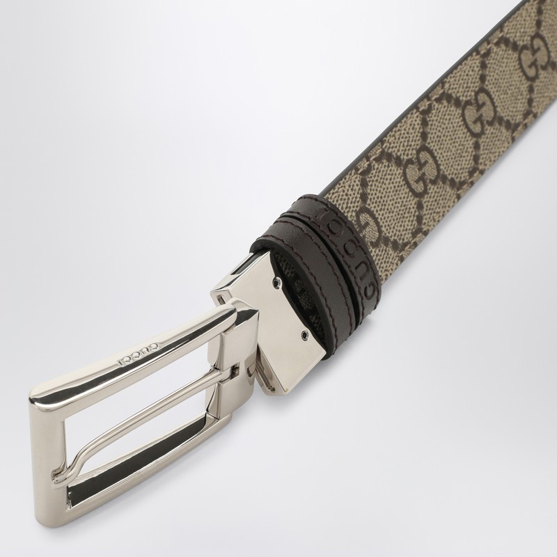 Gucci Reversible Beige Belt Men In Brown
