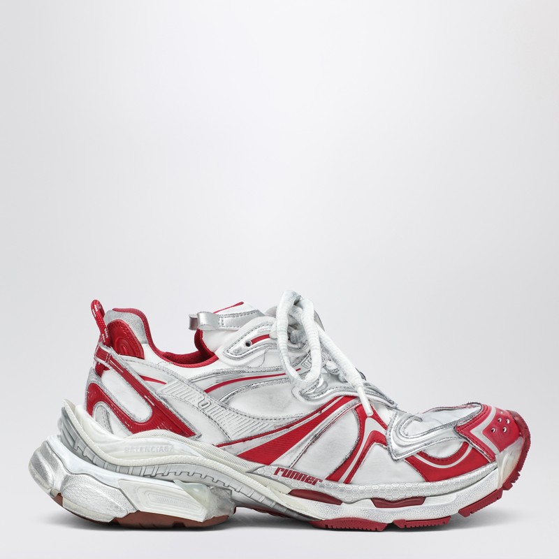Runner 2.0 white/grey/red sneakers