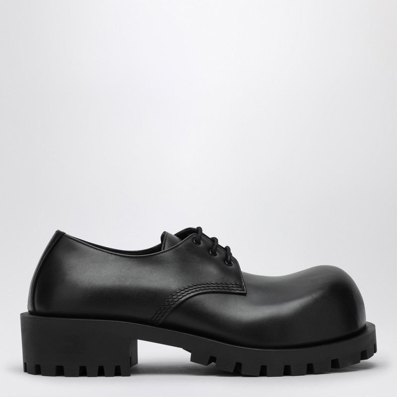 【BALENCIAGA】Hummer Derby Shoes Black Balenciaga Black calfskin Hummer derby - Dress Shoes