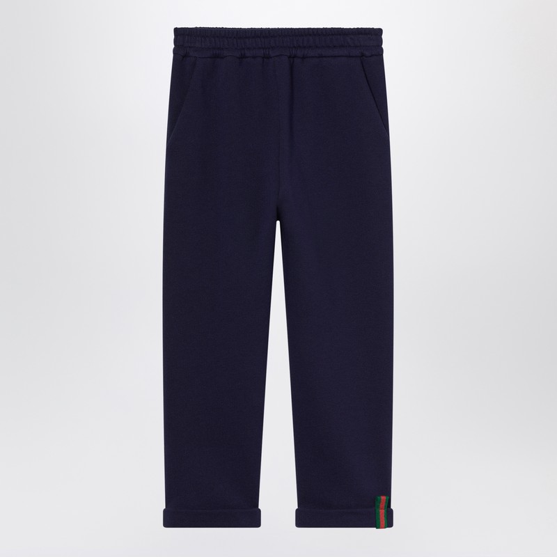 Dark blue pants with Web detail