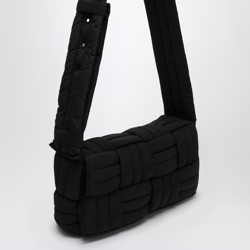 Bottega Veneta Black Padded Tech Cassette Bag In Black