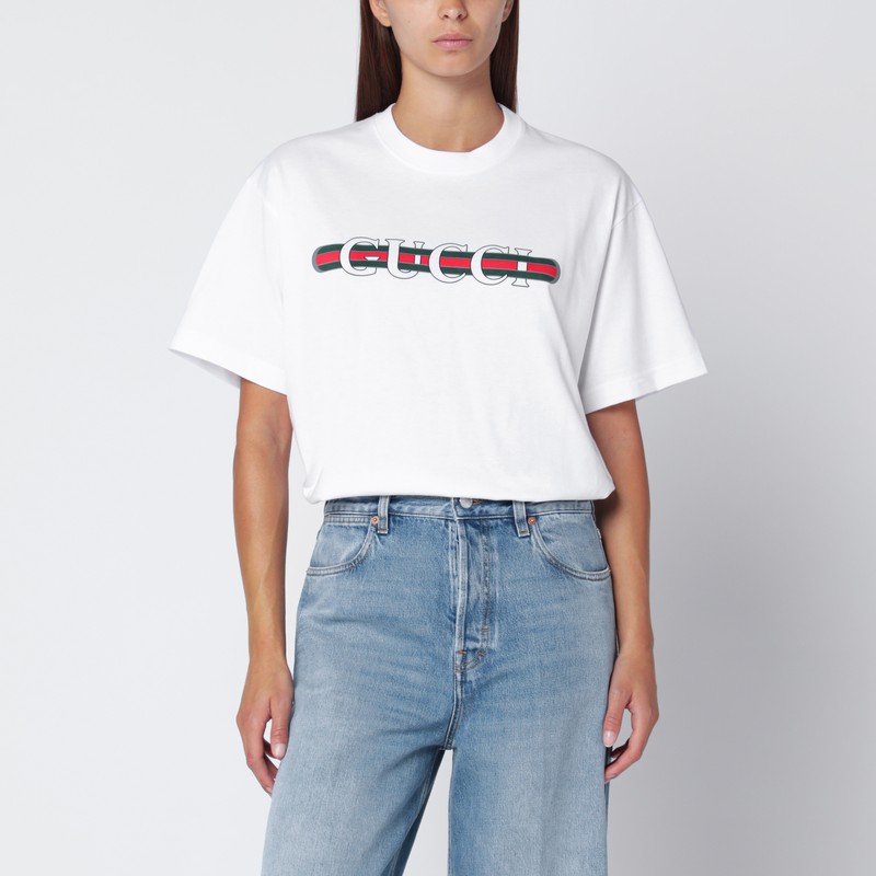 White T-shirt with logo print