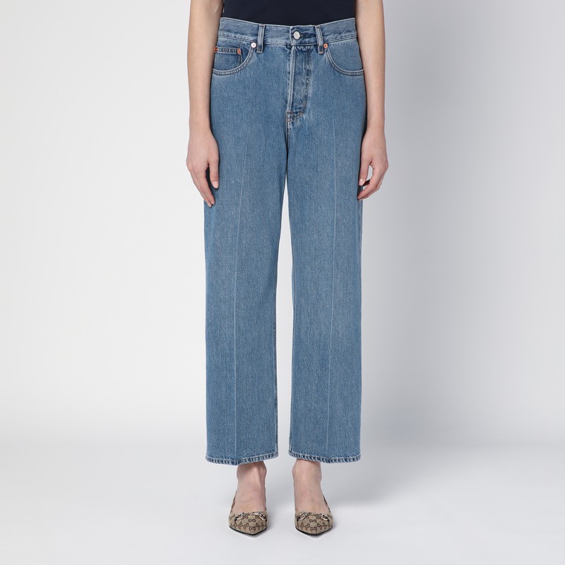 Blue denim jeans