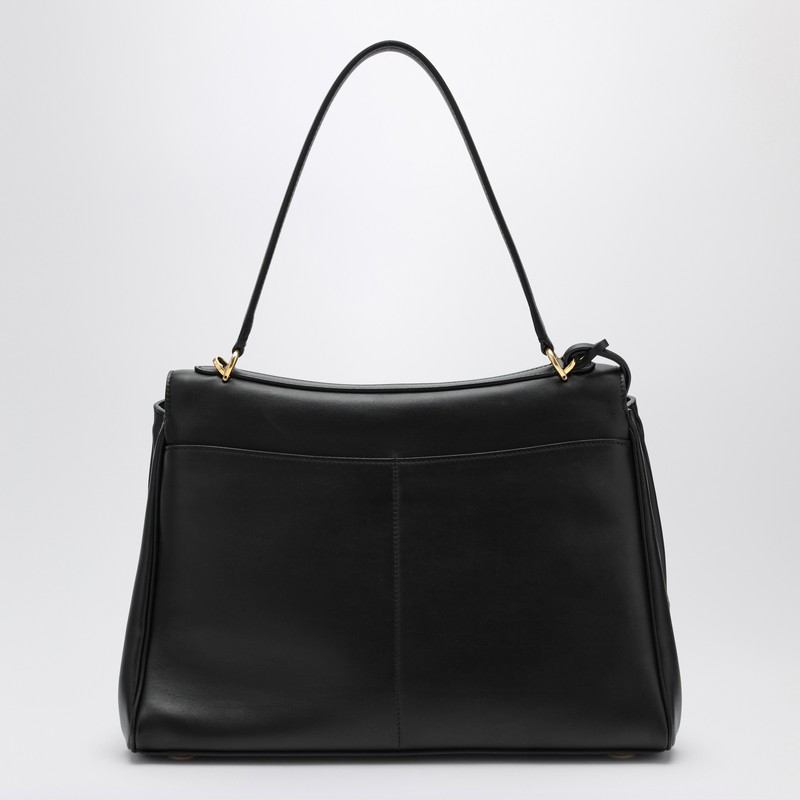 Balenciaga Rodeo Medium Smooth Leather Hand Bags In Black