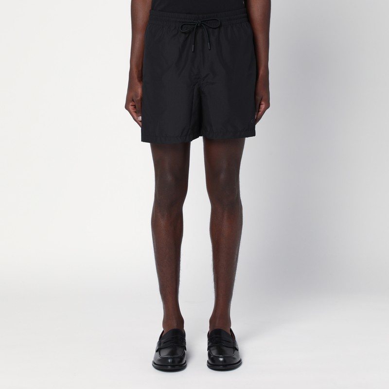 Black swimsuit with logo
