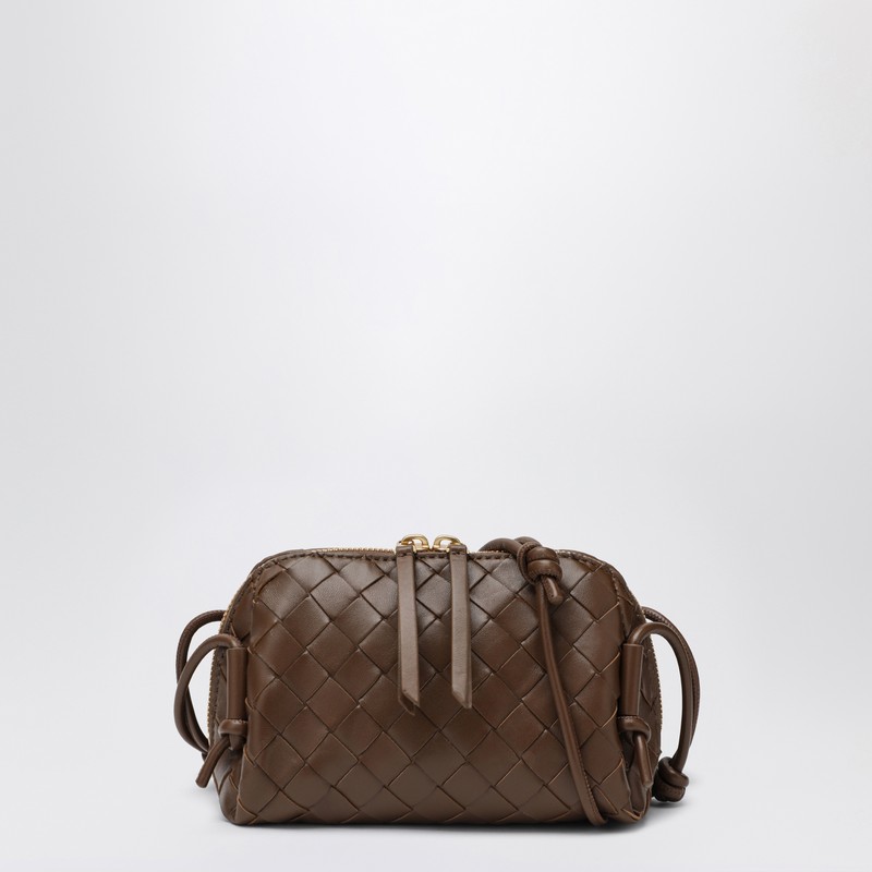 Hazelnut Intrecciato Concert clutch