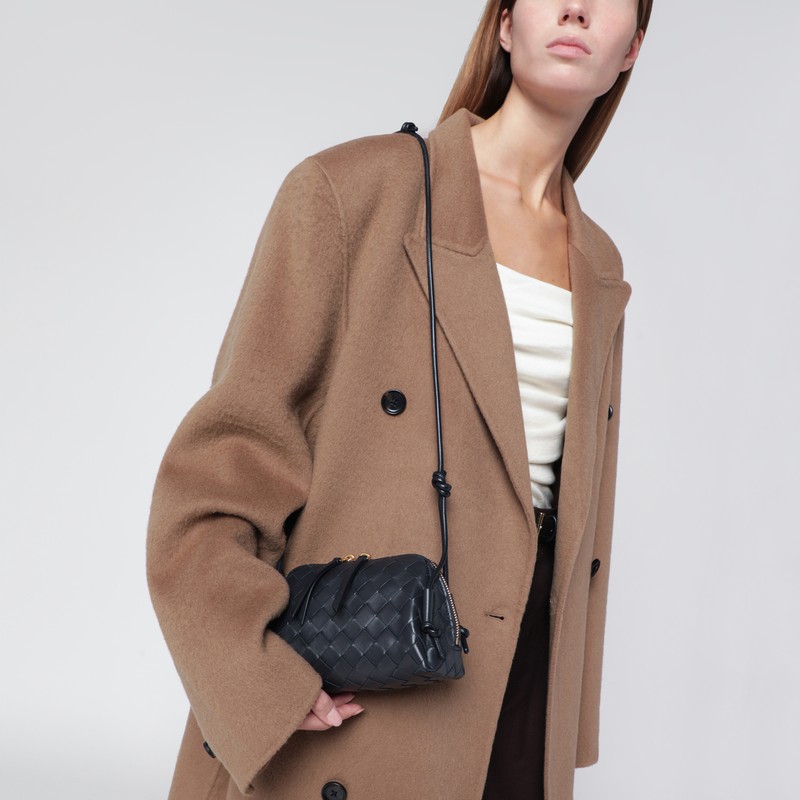 Bottega Veneta Midnight Blue Intrecciato Concert Pouch In Blue