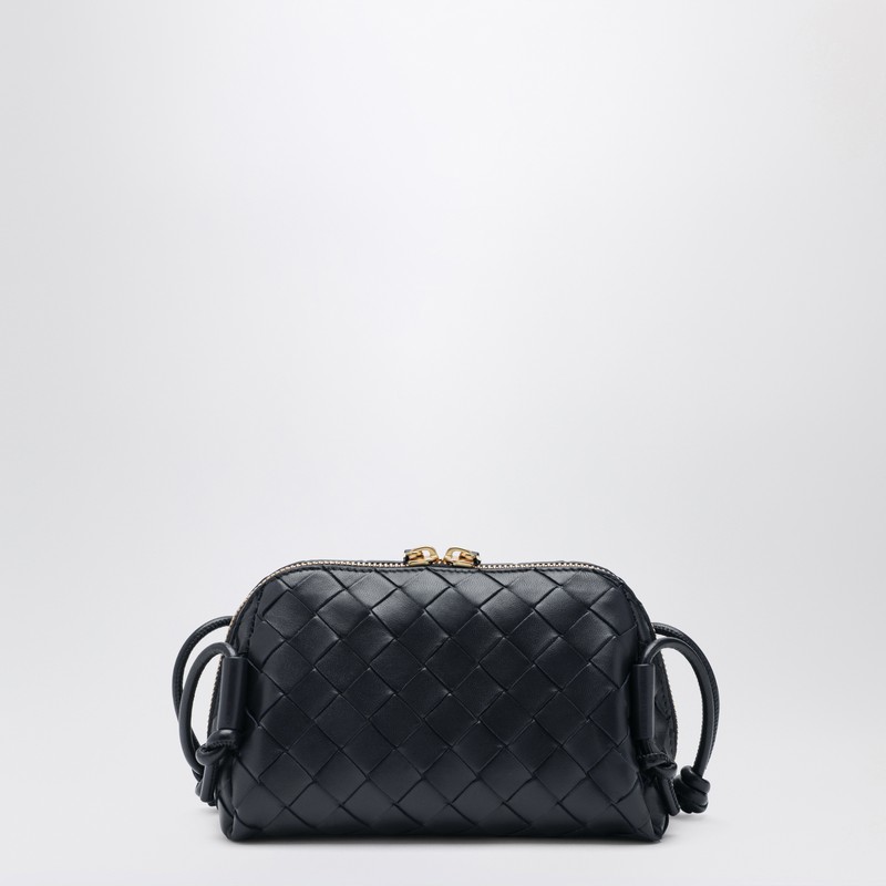 Bottega Veneta Midnight Blue Intrecciato Concert Pouch In Blue