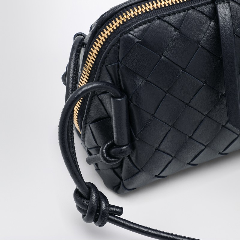 Bottega Veneta Midnight Blue Intrecciato Concert Pouch In Blue