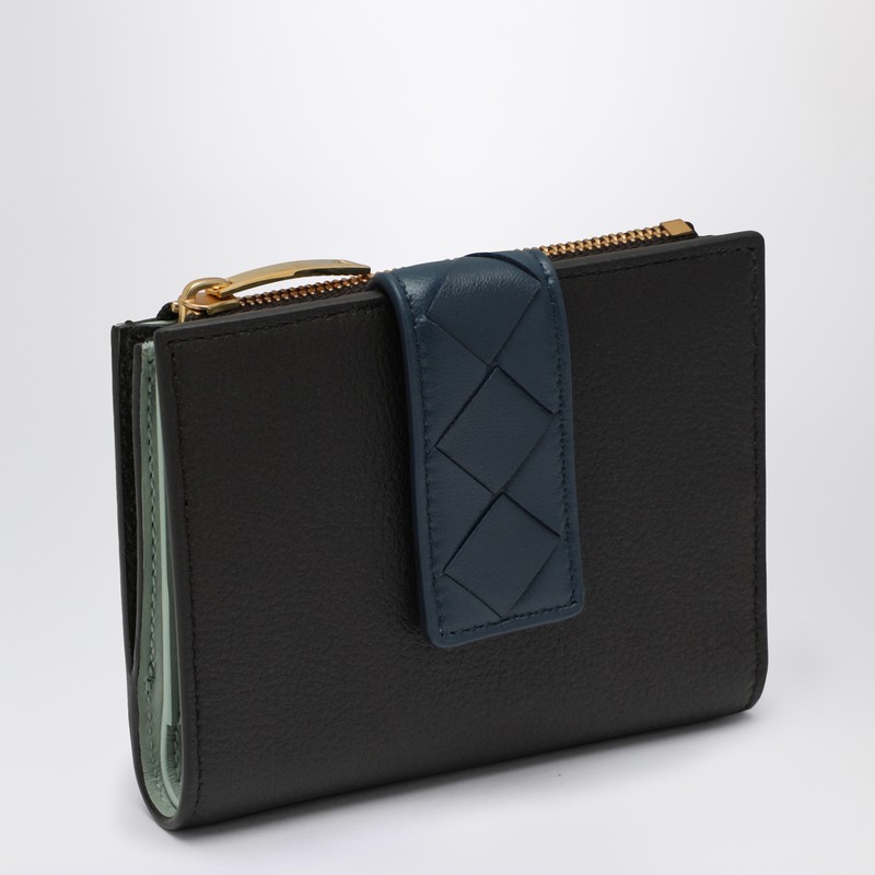 Tag bi-fold wallet small Fondant/Blue