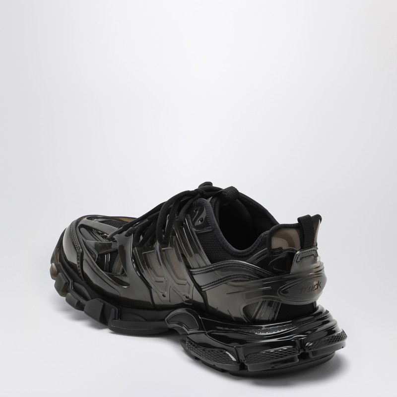 Balenciaga Track Rubber And Mesh Sneakers In Black