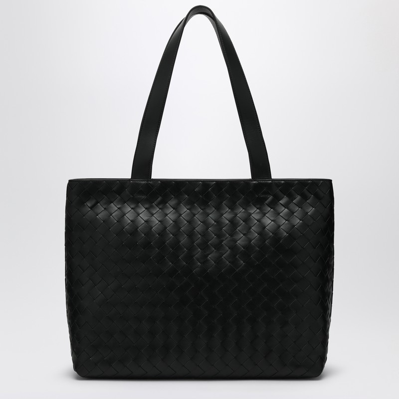 Dark small tote bag in Intrecciato - Bottega Veneta - Modalova