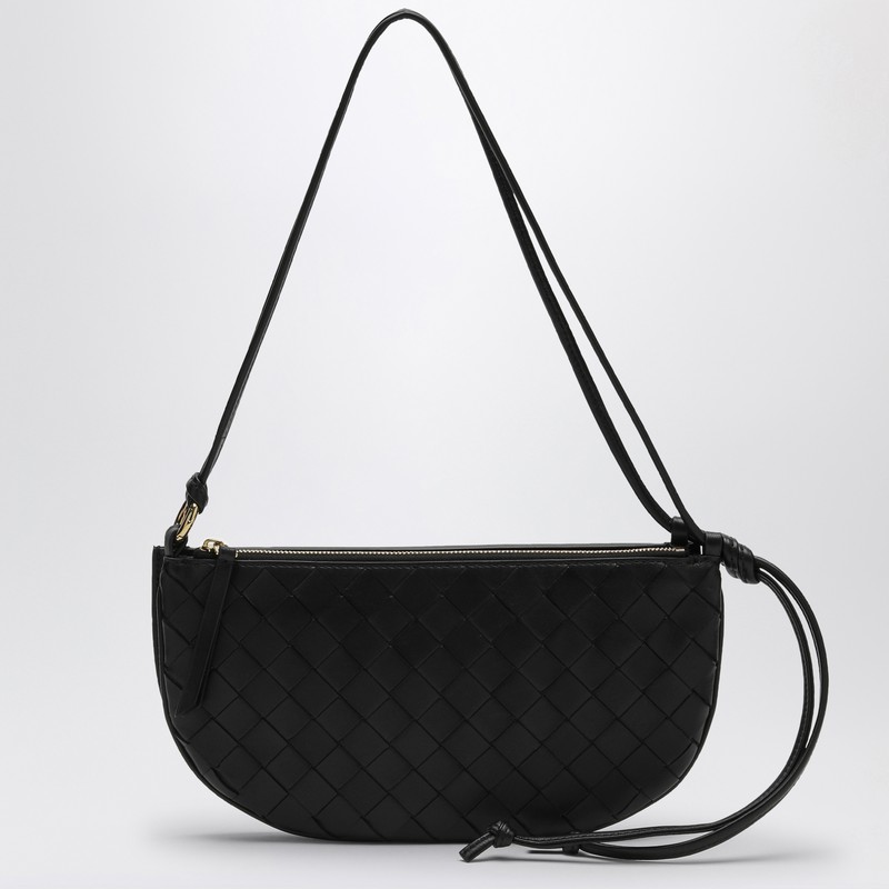 Black Braided Double Gemellini Clutch Bag
