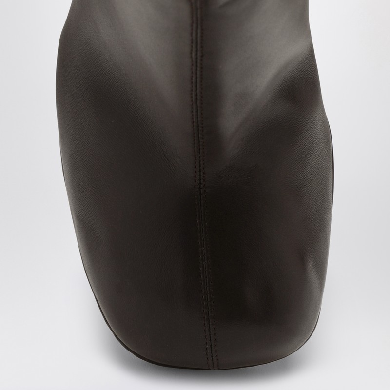 Bottega Veneta Shore 70 Nappa Leather Ankle Boots In Brown