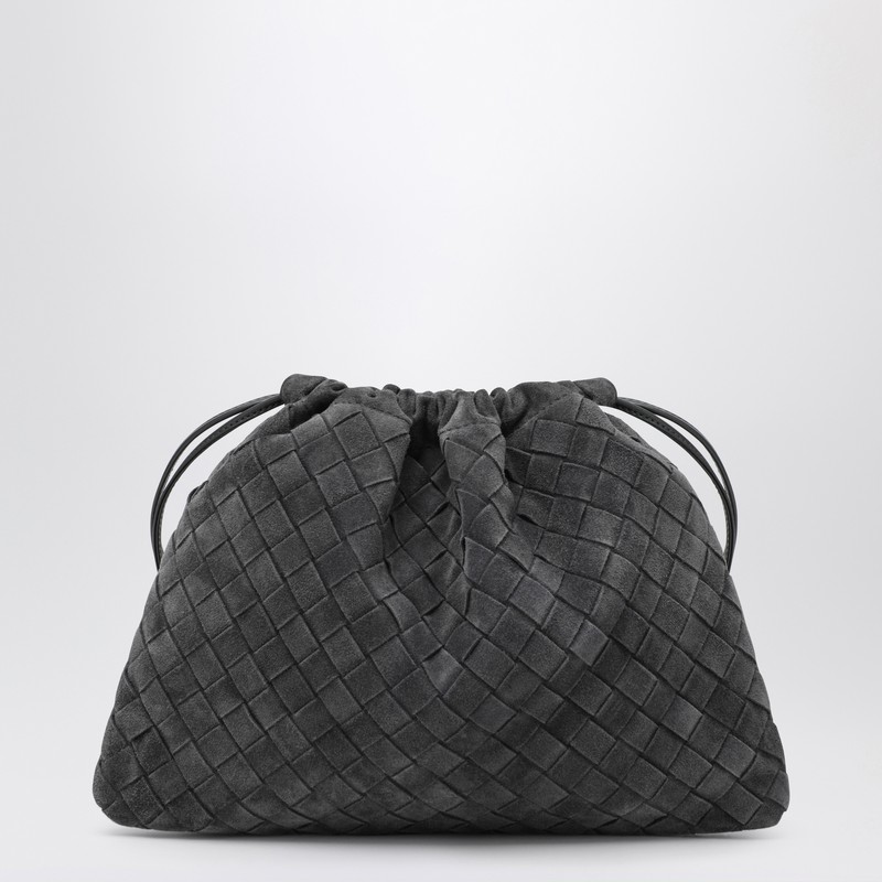 Graphite Intrecciato suede dustbag