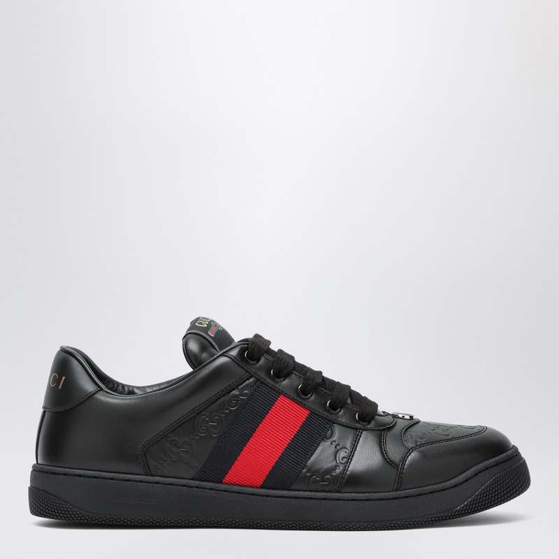Black Screener sneakers with Web stripe