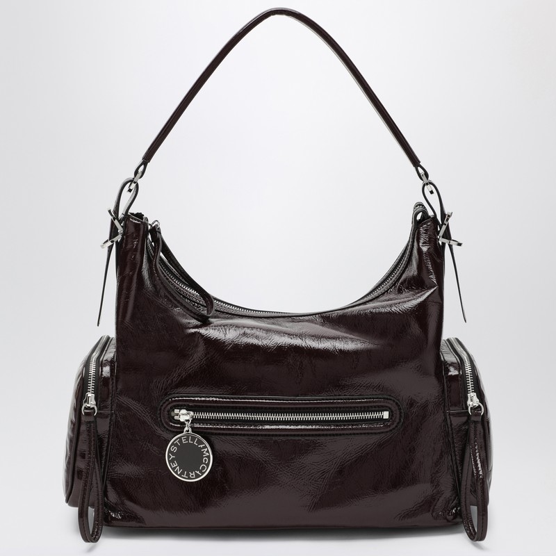 Stella Mccartney Dartmoor Shoulder Bag In Eggplant Color In Burgundy