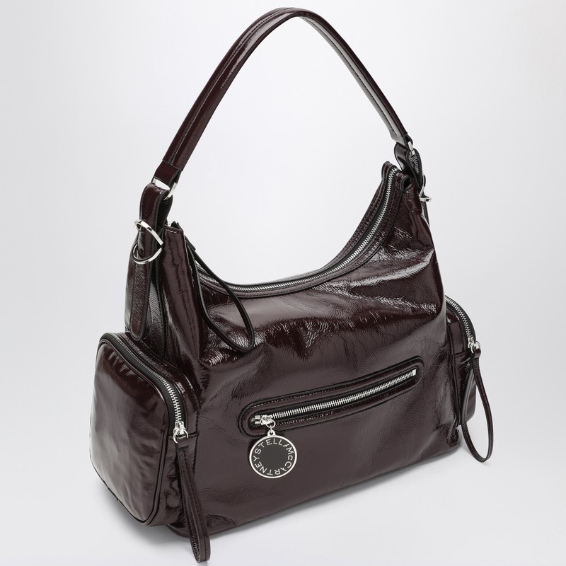 Stella Mccartney Dartmoor Shoulder Bag In Eggplant Color In Burgundy