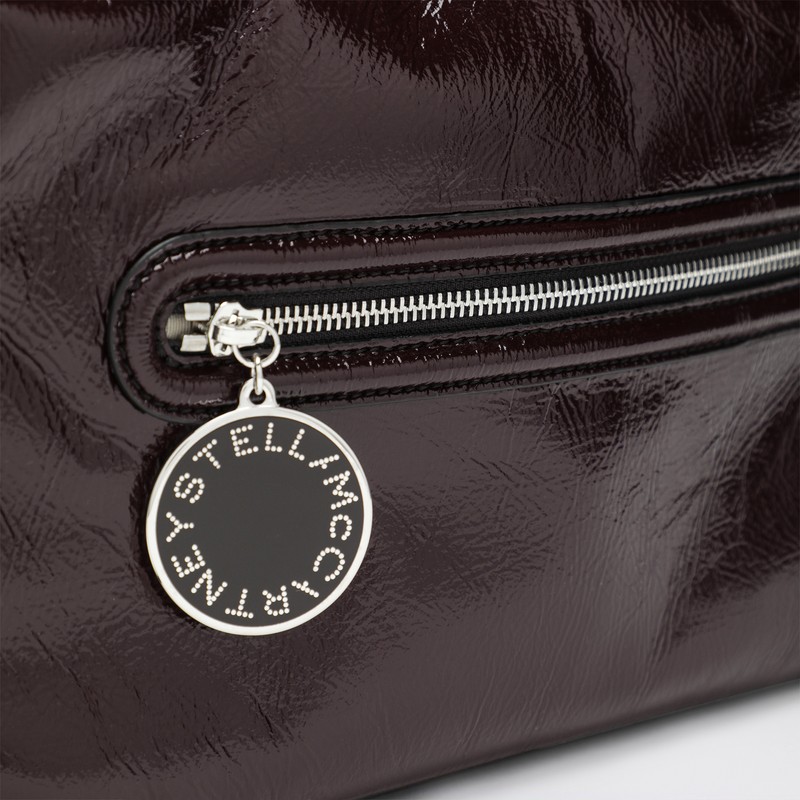 Stella Mccartney Dartmoor Shoulder Bag In Eggplant Color In Burgundy