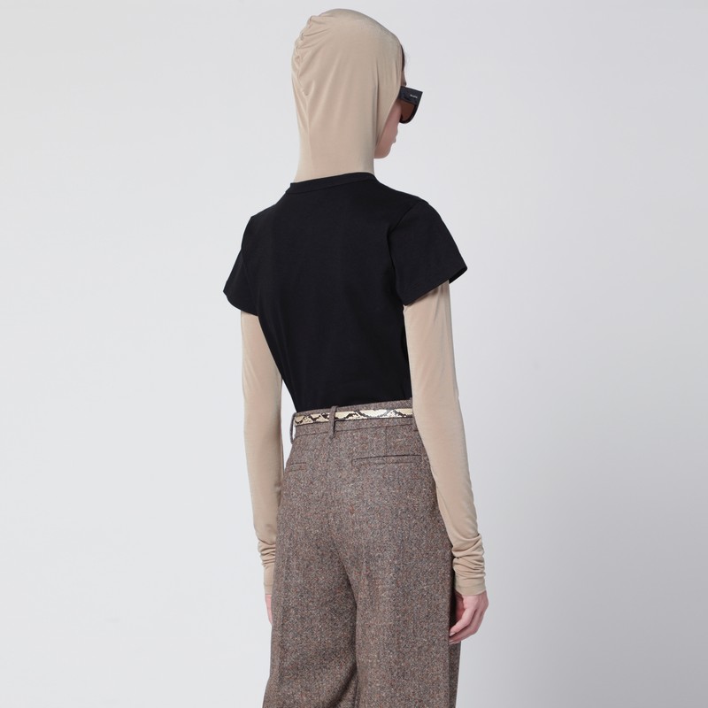 Valentino Apollon Dionysos Graphic Print Crew Neck T-shirt In Black