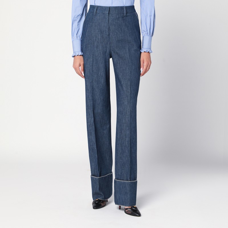Blue trousers in Chambray Denim