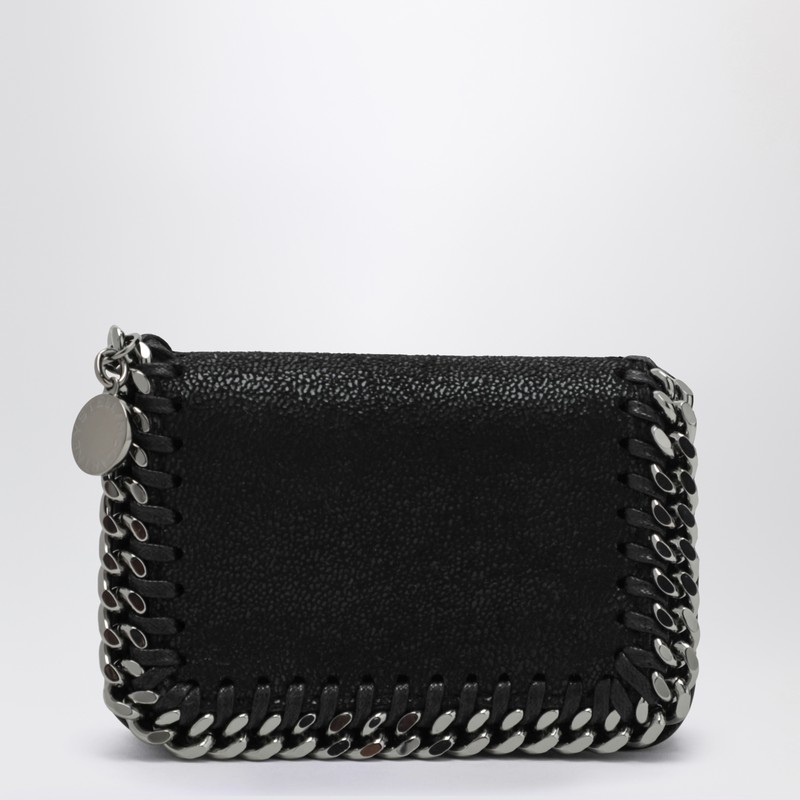 Falabella flap card holder black
