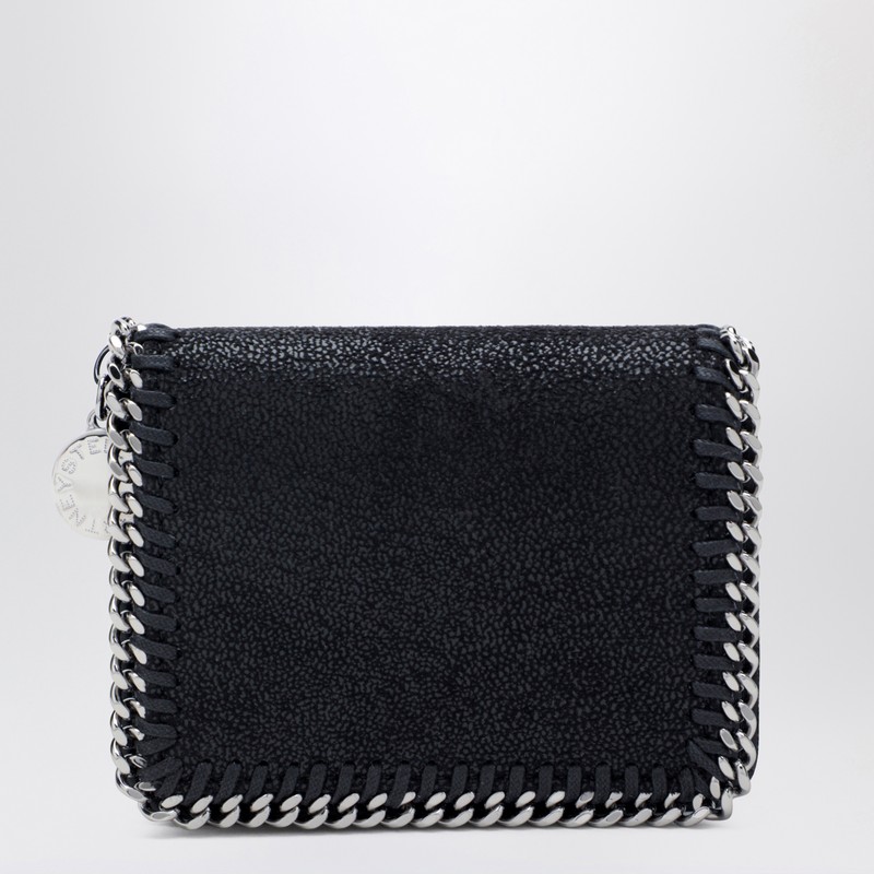 Falabella black flap wallet