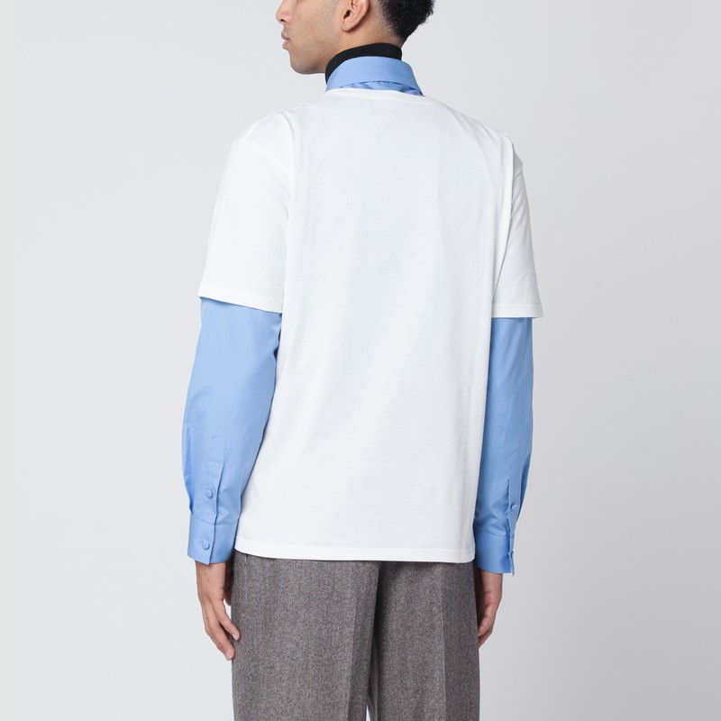 Valentino White T-shirt With Apollon/dionysos Print In White