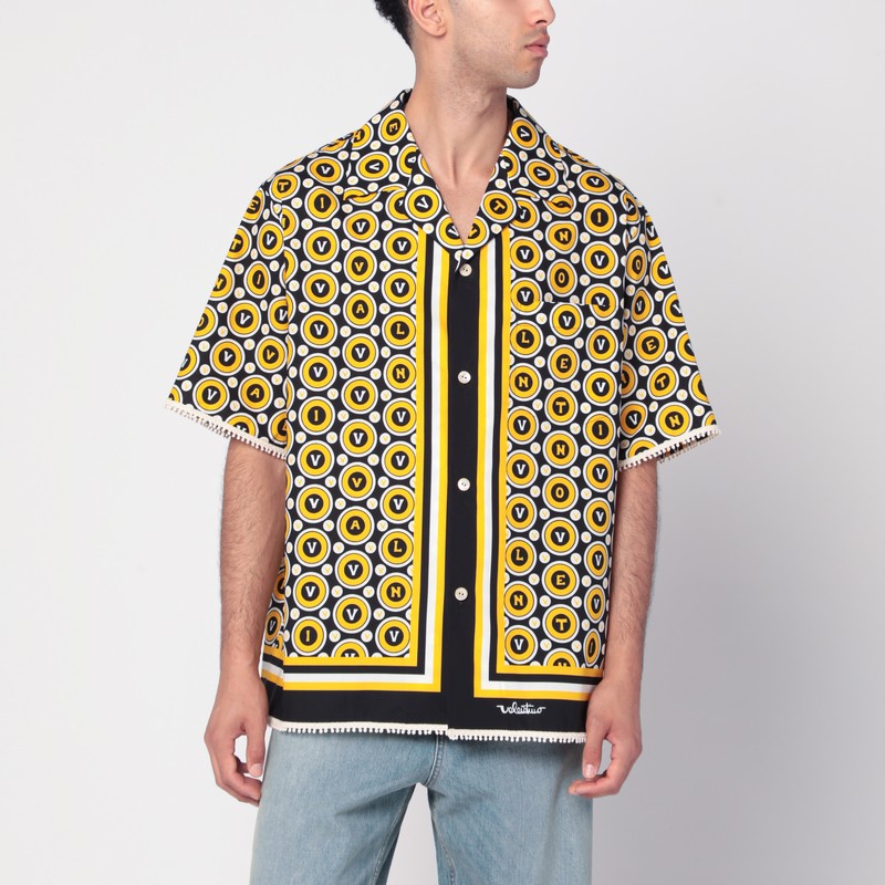 Valentino Bowling Shirt With Bulles Royales Print
