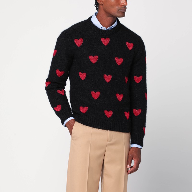 Valentino Garavani Jacquard Sweater In Black