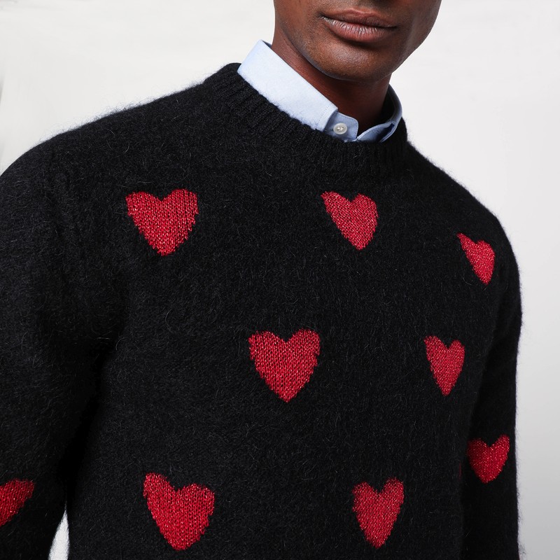 Valentino Garavani Jacquard Sweater In Black