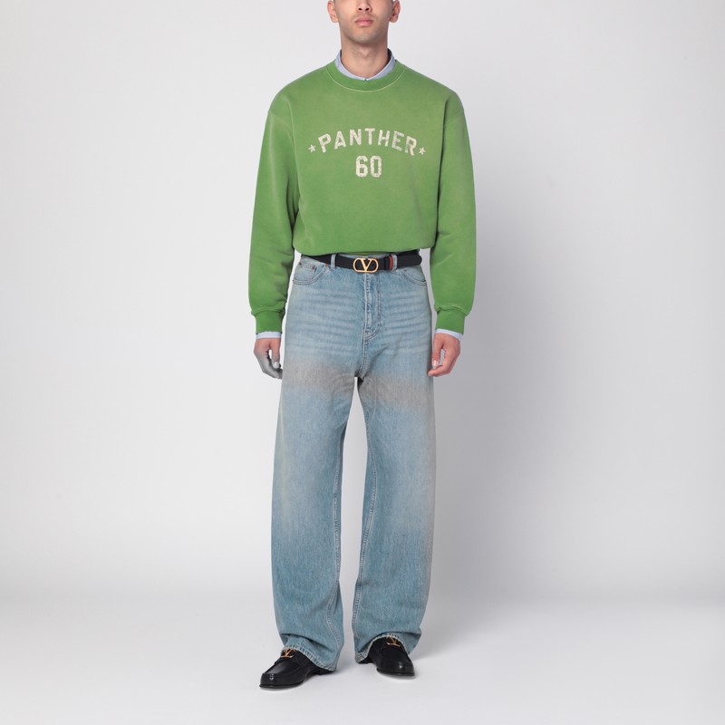 Valentino Garavani Pure Cotton Sweatshirt In Green
