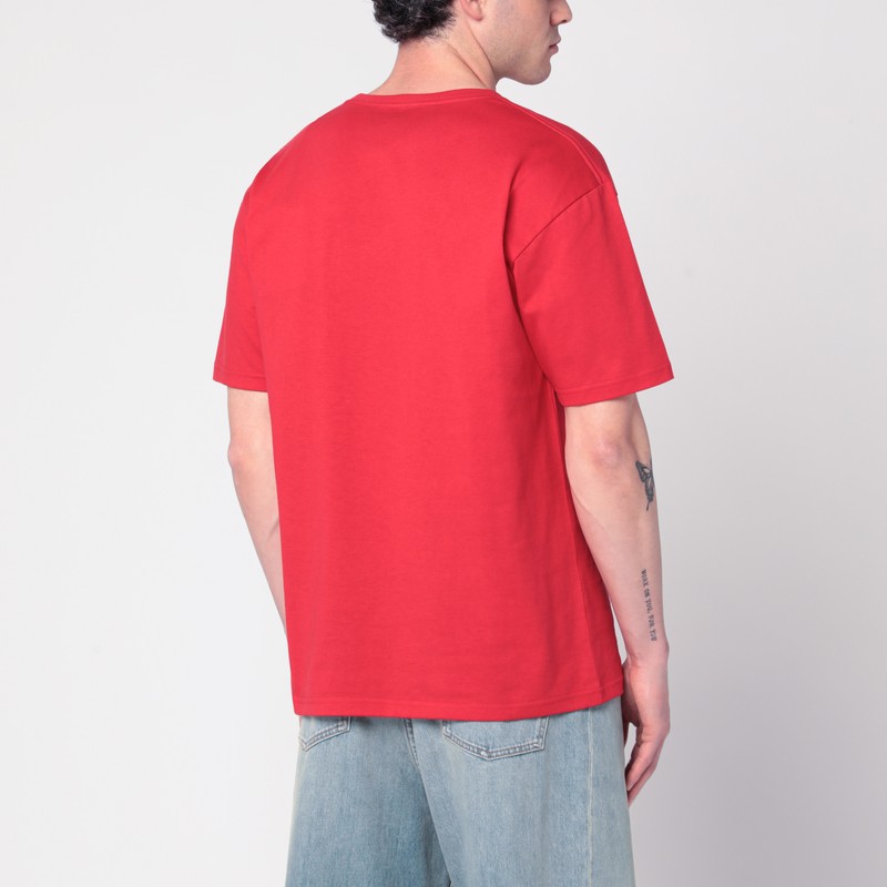 Valentino Garavani T-shirt With Le Chat De La Maison Print In Red