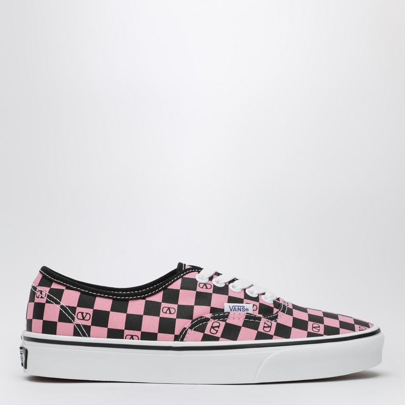 Sneaker Low-Top pink orchid/black with VLogo Checkerboard print