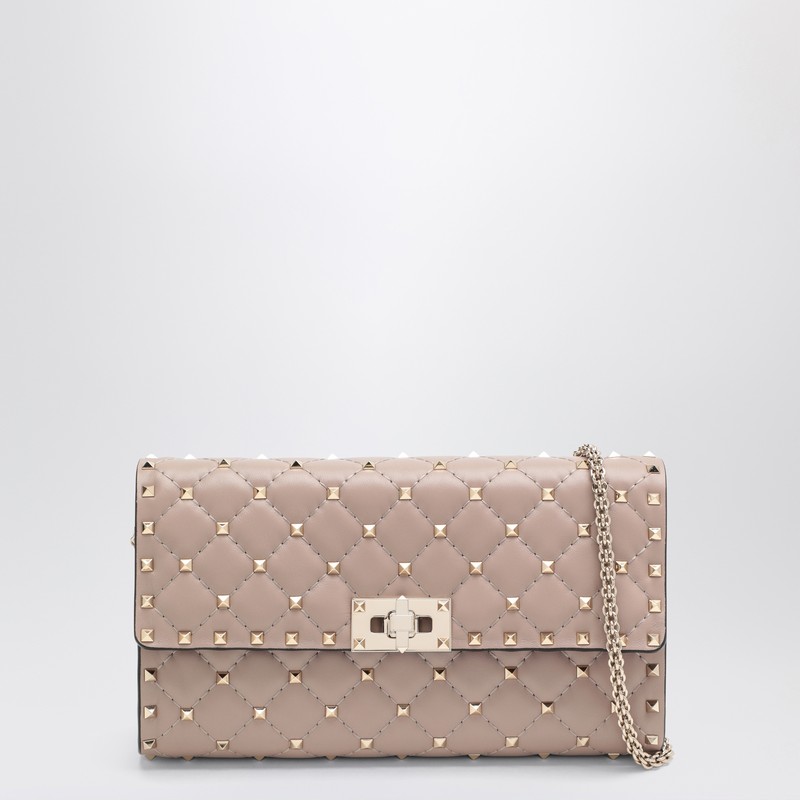 Valentino Rockstud Spike Quilted Leather Crossbody Bag