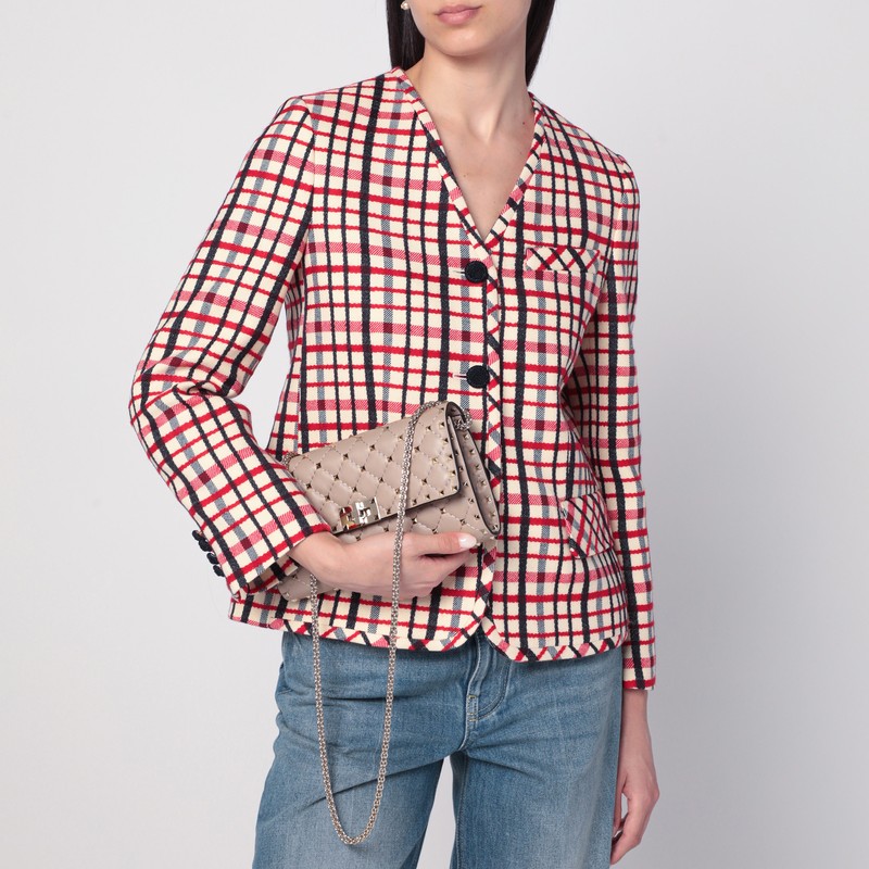 Valentino Rockstud Spike Quilted Leather Crossbody Bag