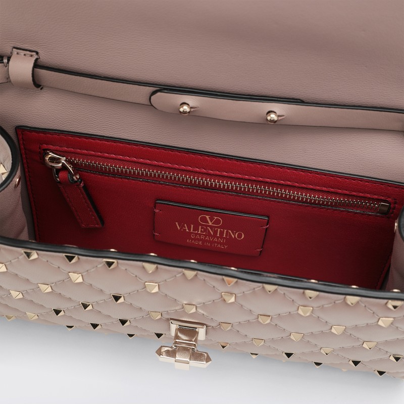 Valentino Rockstud Spike Quilted Leather Crossbody Bag