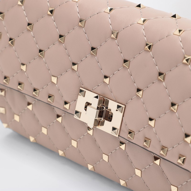 Valentino Rockstud Spike Quilted Leather Crossbody Bag
