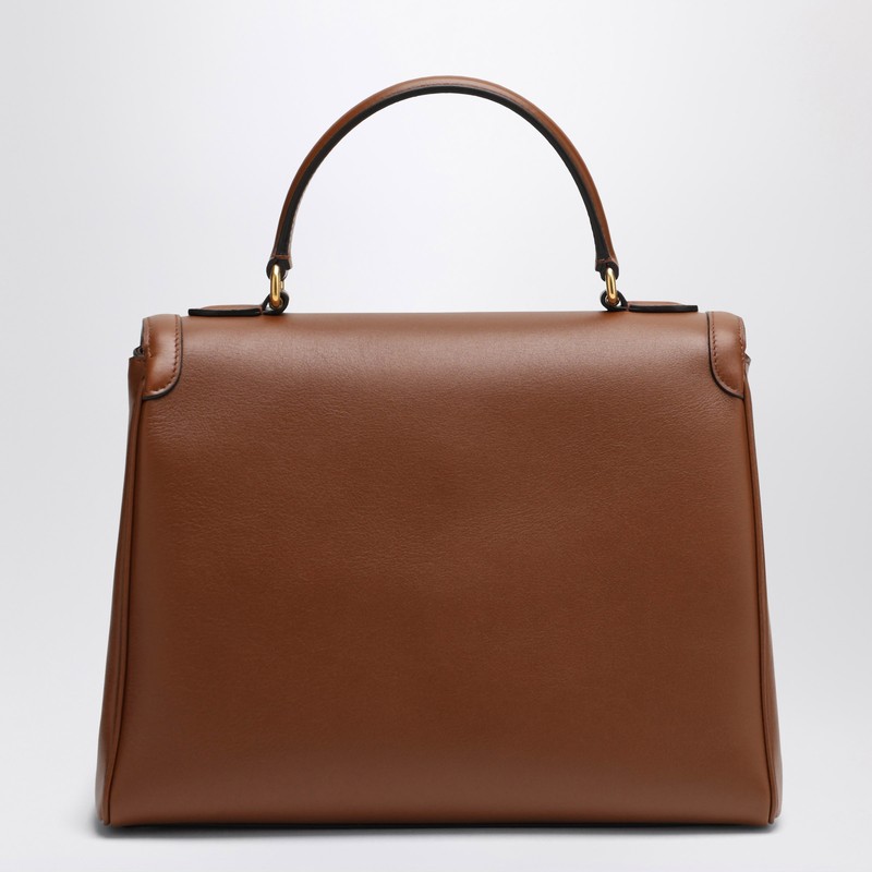 Valentino Large Shoulder Bag 9to5 Tobacco In Brown