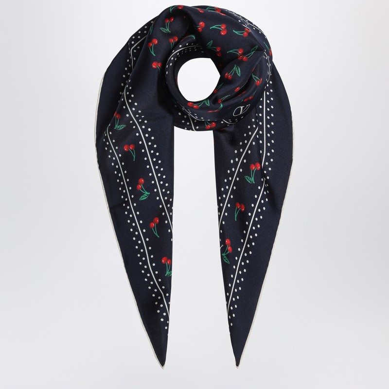 Valentino Garavani Cherryfic Scarf In Black