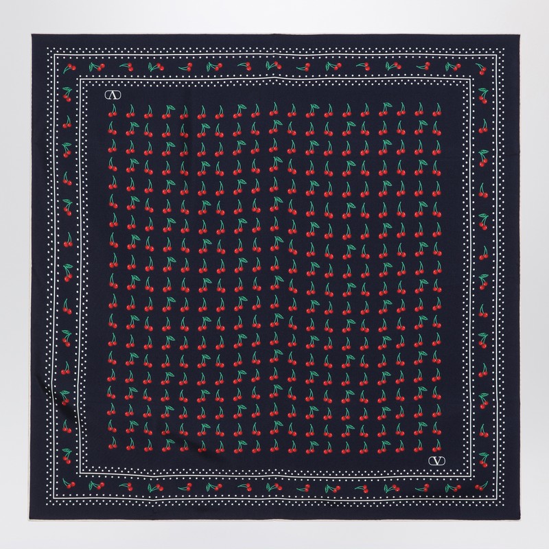 Valentino Garavani Cherryfic Scarf In Black