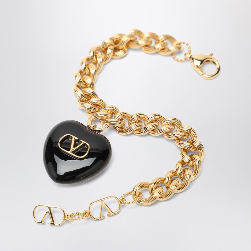 Valentino Garavani Coer Royal Bracelet Gold-coloured In In Metallic