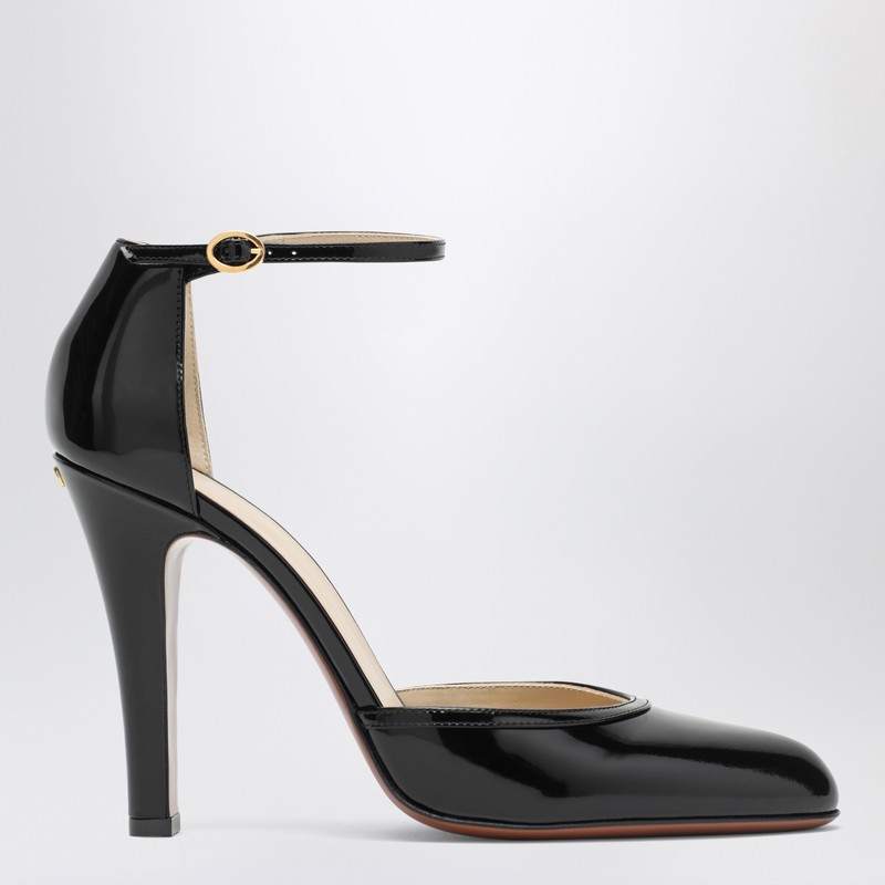 Valentino Hi Dolly 105 Patent Leather Pumps In Black