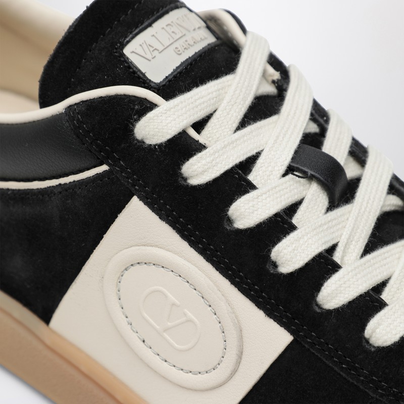 Valentino Black/ivory Upvillage Sneakers In Black