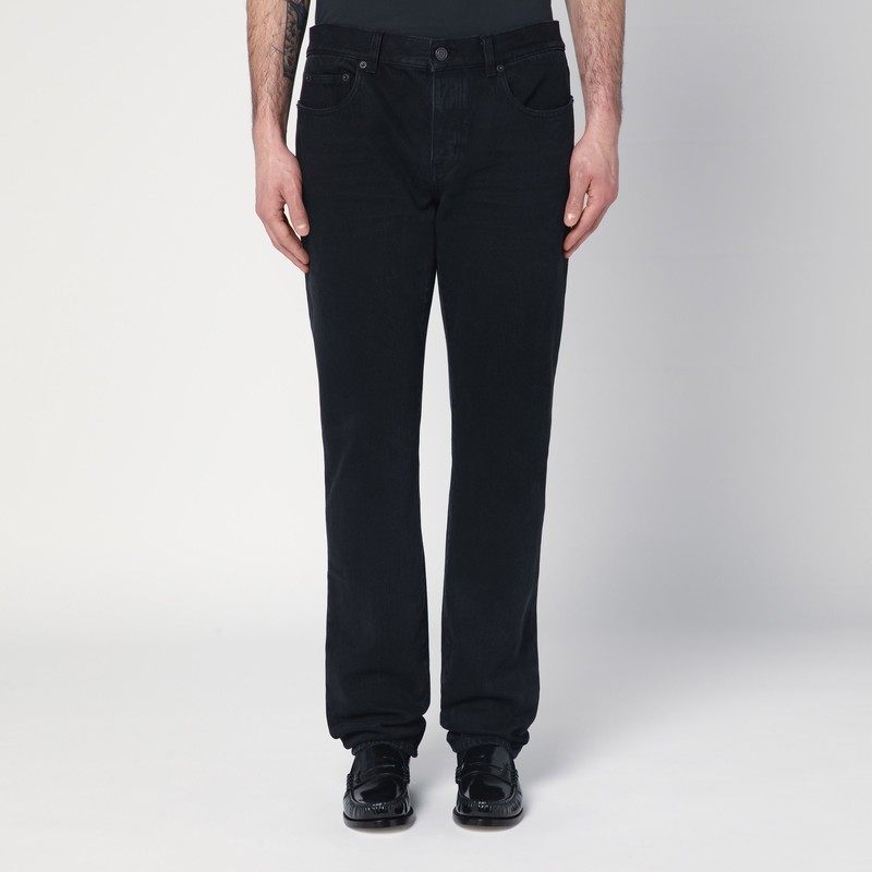Black denim jeans