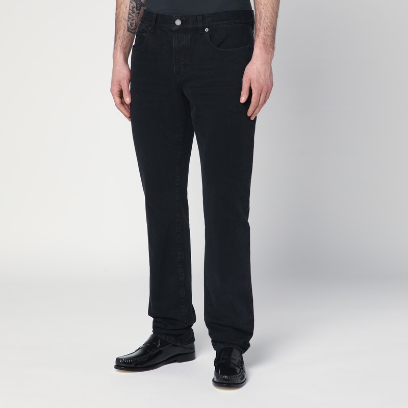 Saint Laurent Wide Jeans. In Black