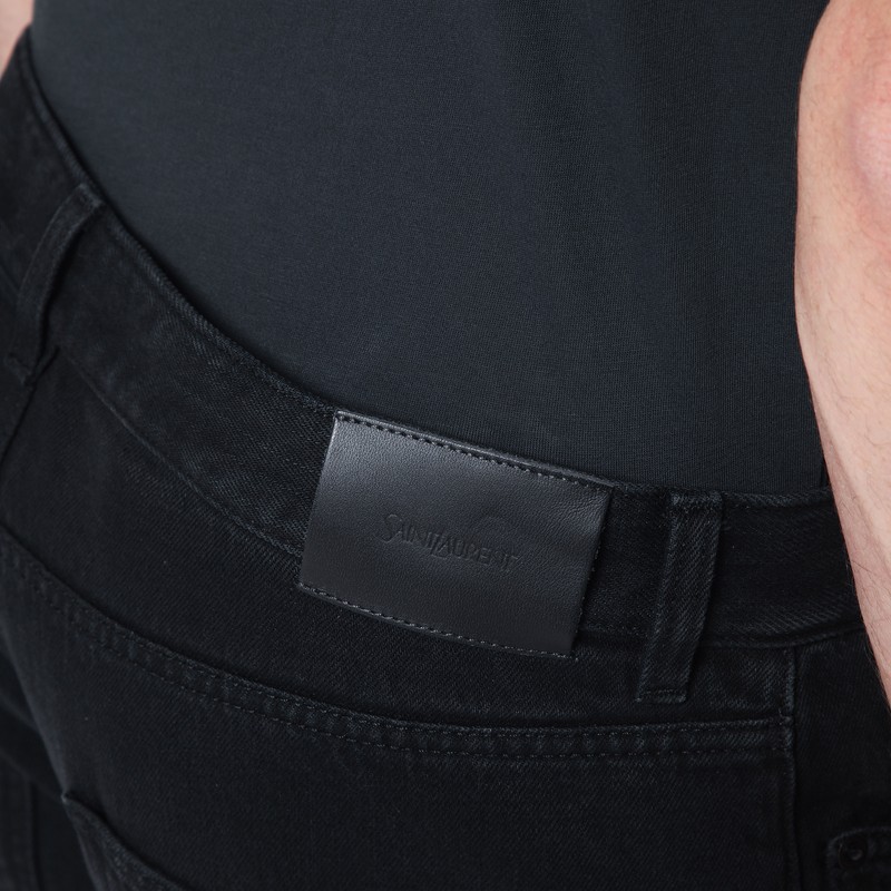 Saint Laurent Wide Jeans. In Black